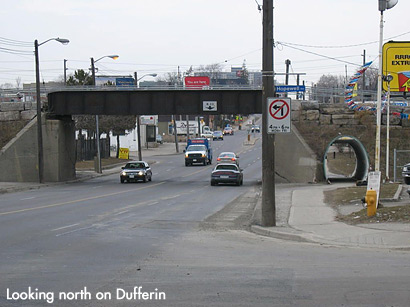 Looking North on Dufferin